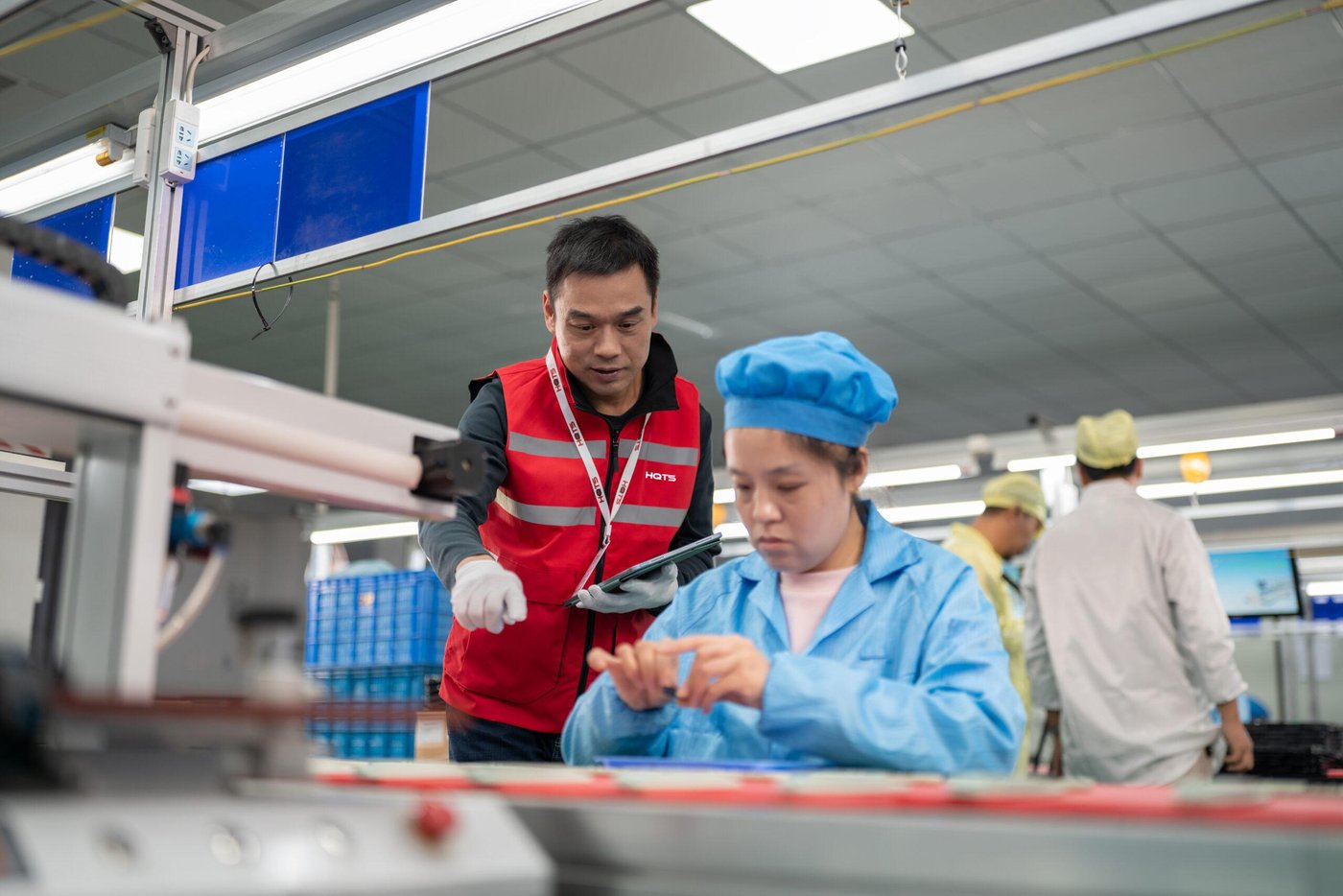 Quality control inspection at a partner factory in Vietnam